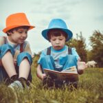 boys, children, reading