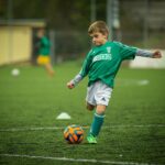 child, soccer, playing