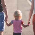 family, holding hands, parents